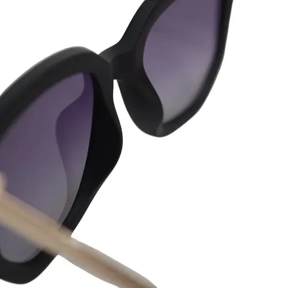 Quay Australia COFFEE RUN Polarized Round Womens Sunglasses - Black/Smoke - NWT - Picture 10 of 11